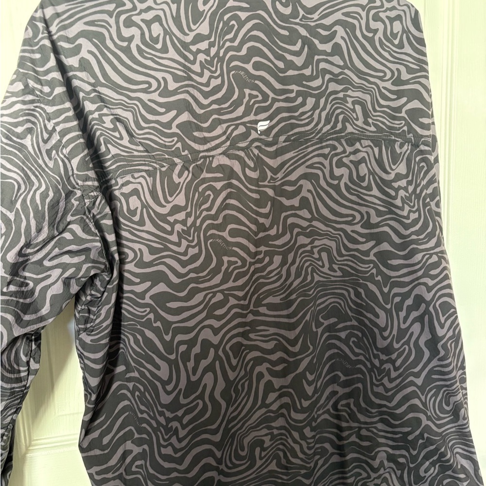 Fabletics Women's Black and Purple Bomber Rain Jacket - Picture 6 of 6